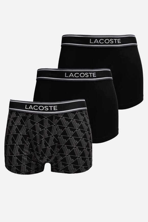 Lacoste Dreierpack Boxershorts - Black L Herren