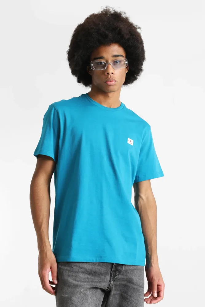 Calvin Klein Jeans T-Shirt - Deep Tropical Teal S Herren