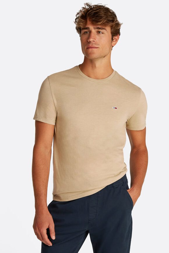Tommy Jeans Jaspe T-Shirt - Relic Tan Heather M Herren
