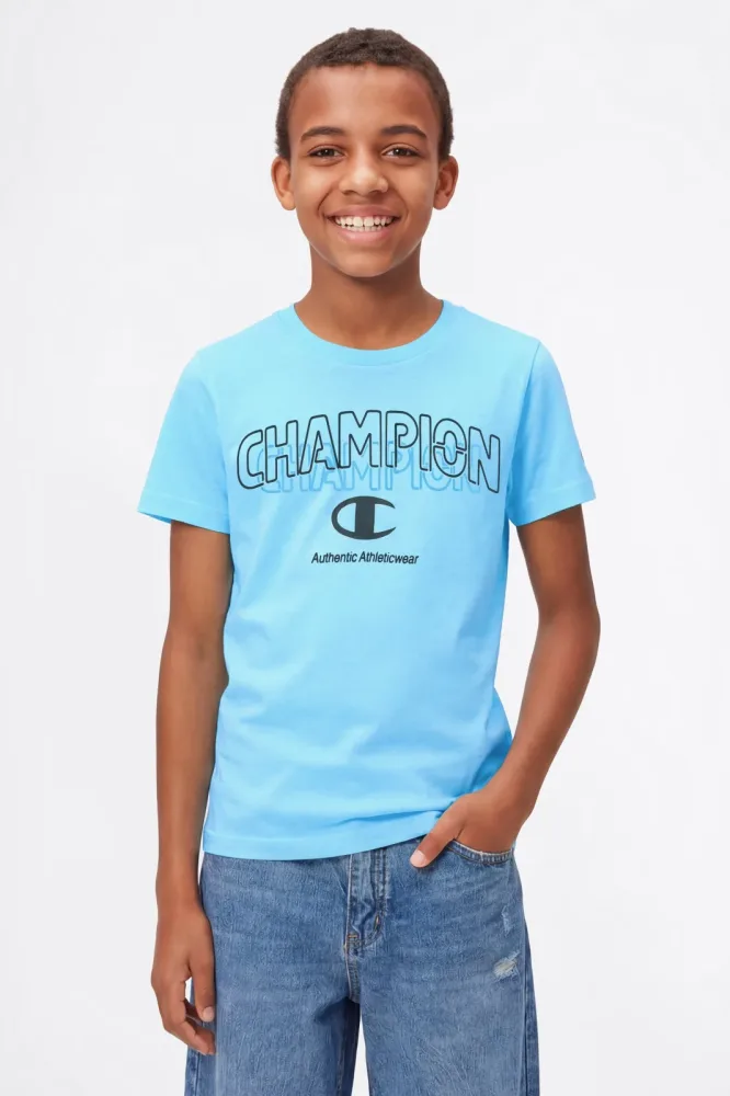 Champion T-Shirt - Light Blue XL Kids