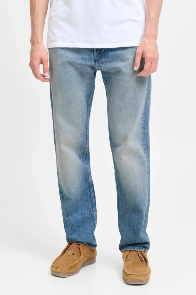 Jack & Jones Chris Relaxed Fit Jeans L32 - Blue Denim 30/32 Herren