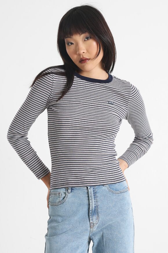 Levi's Essential Langarmshirt - Navy Blazer XS Damen
