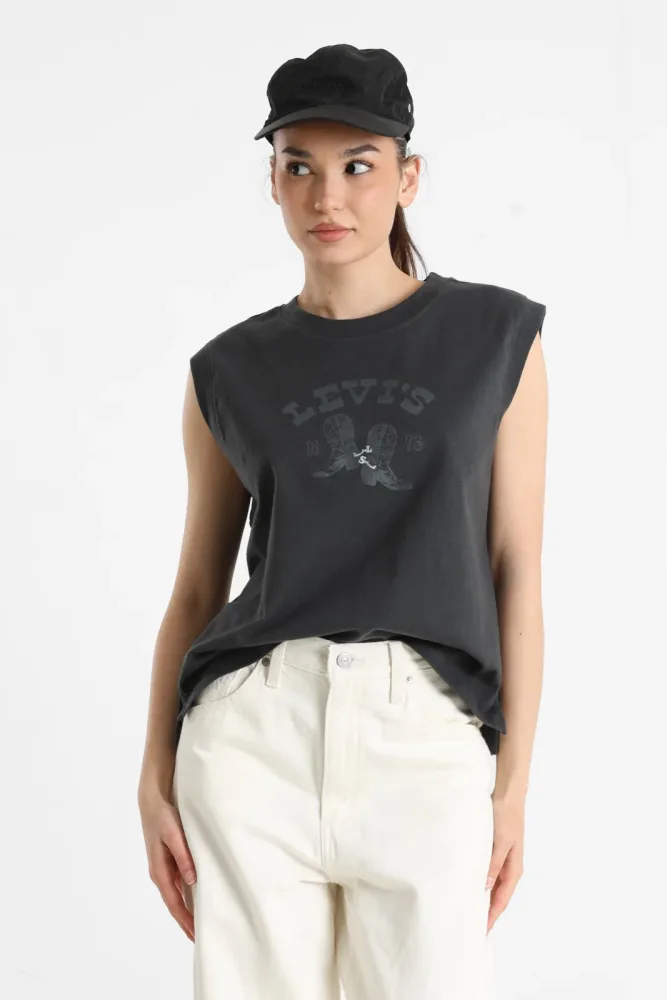 Levi's Oversize Tanktop - Anthracite M Damen