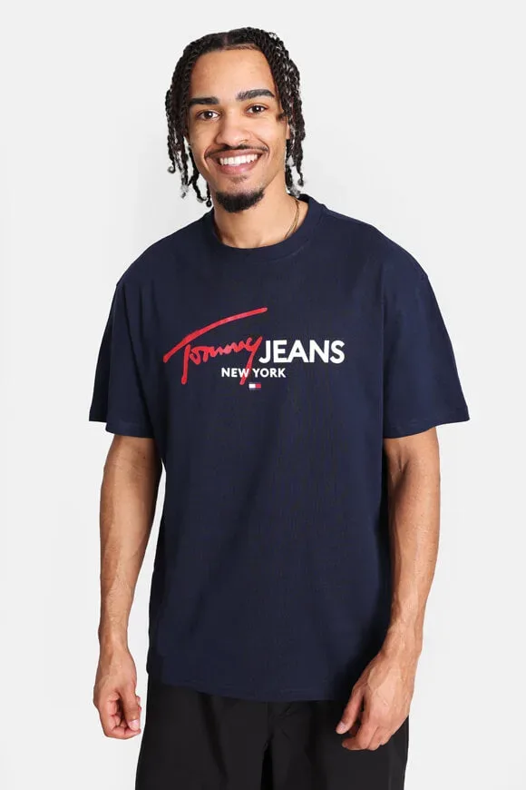 Tommy Jeans T-Shirt - Dark Night Navy M Herren