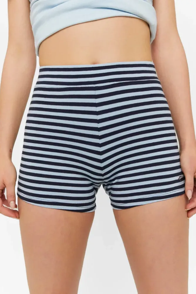 Tally Weijl Stoffshorts - Navy + Light Blue 34 Damen