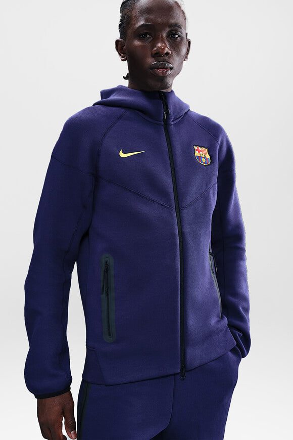 Nike FC Barcelona Tech Fleece Kapuzensweatjacke - Imperial Purple M Herren