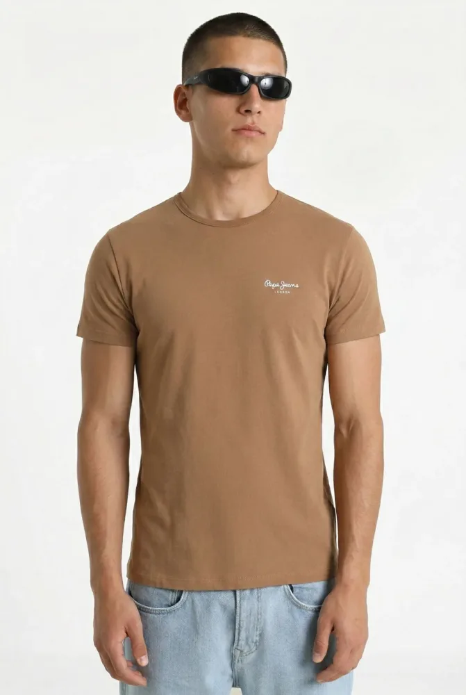 Pepe Jeans T-Shirt - Biscuit Beige M Herren