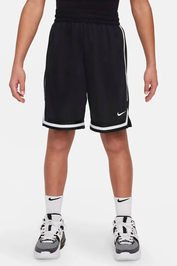 Nike Mesh Shorts - Black + White L Kids