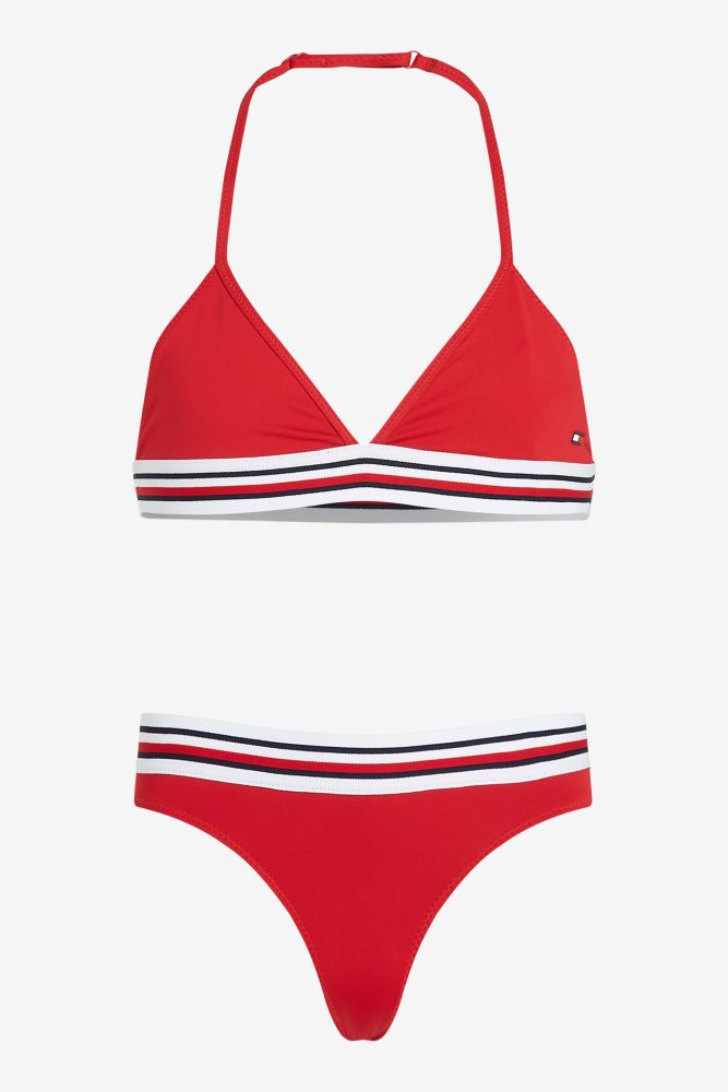 Tommy Hilfiger Kids Triangel Bikini - Primary Red 10-12 Kids