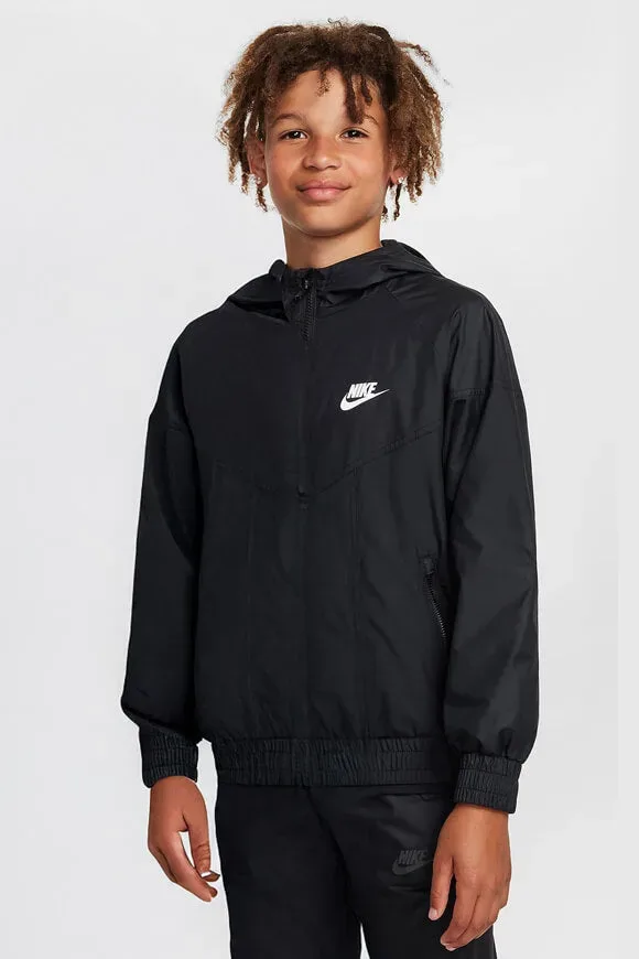 Nike Windbreaker - Black L Kids