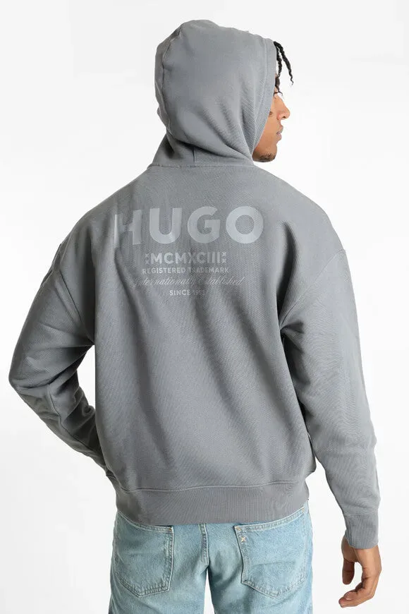 Hugo Blue Nazardo Kapuzensweatshirt - Medium Grey M Herren