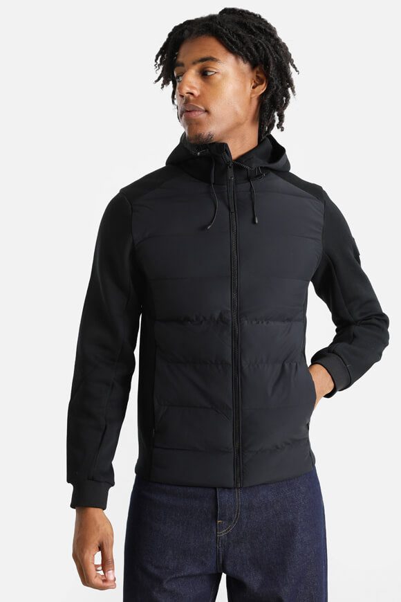 Alessandro Zavetti Collovati leichte gesteppte Jacke - Jet Black S Herren
