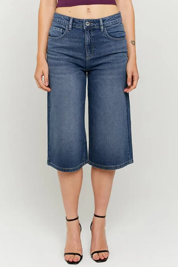 Tally Weijl Jeans Bermudashorts - Medium Blue Denim 36 Damen