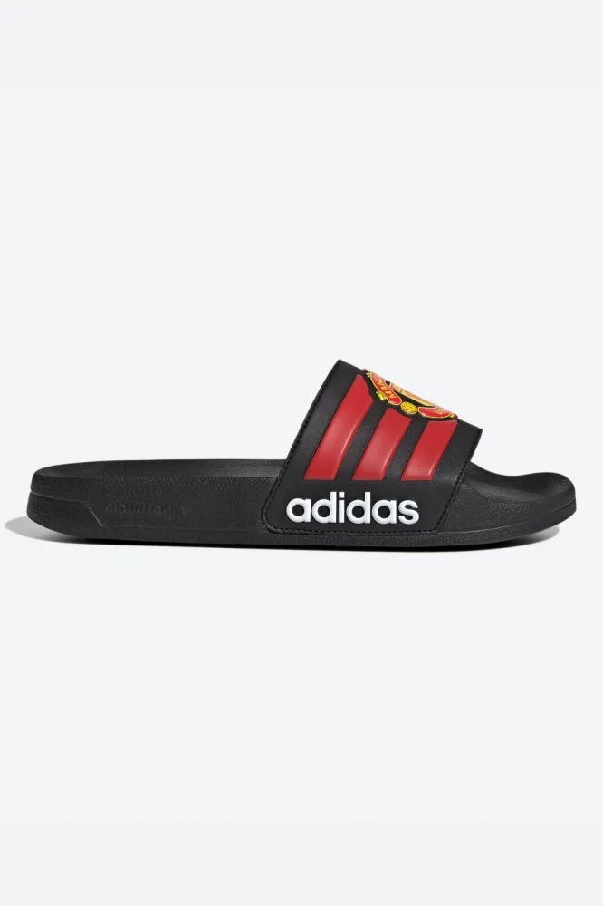 Adidas Sportswear Adilette Manchester United Pantoletten - Core Black + Red + Cloud White EU40 1/2 Herren