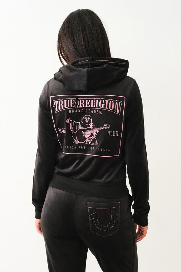 True Religion Samt Jacke - Jet Black XS Damen