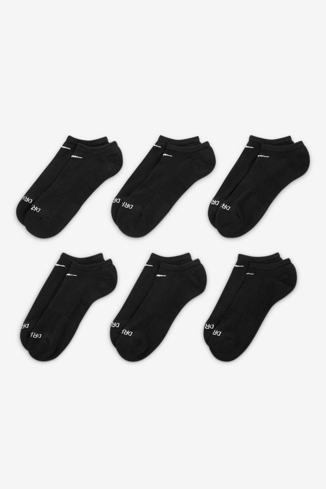 Nike Sechserpack Socken - Black EU42-46