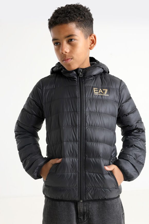 EA7 Emporio Armani Leichte gesteppte Daunenjacke - Black 10 Kids