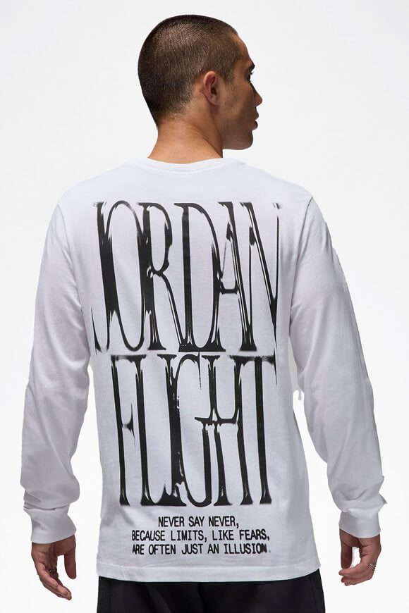 Jordan Langarmshirt - White M Herren