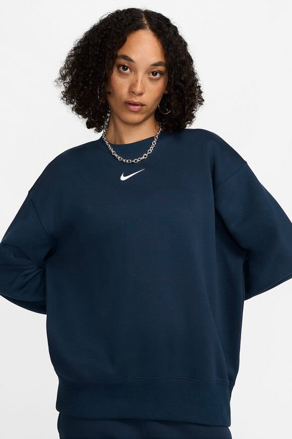 Nike Sportswear Phoenix Fleece Oversize Sweatshirt - Armory Navy M Damen