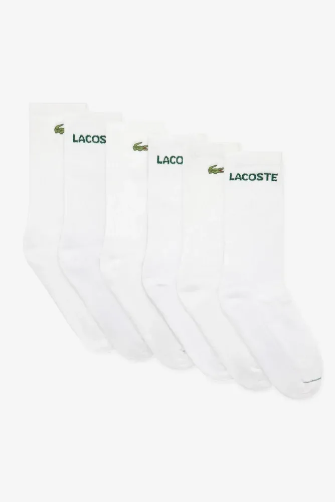 Lacoste Sechserpack Socken - White EU34-38 Kids
