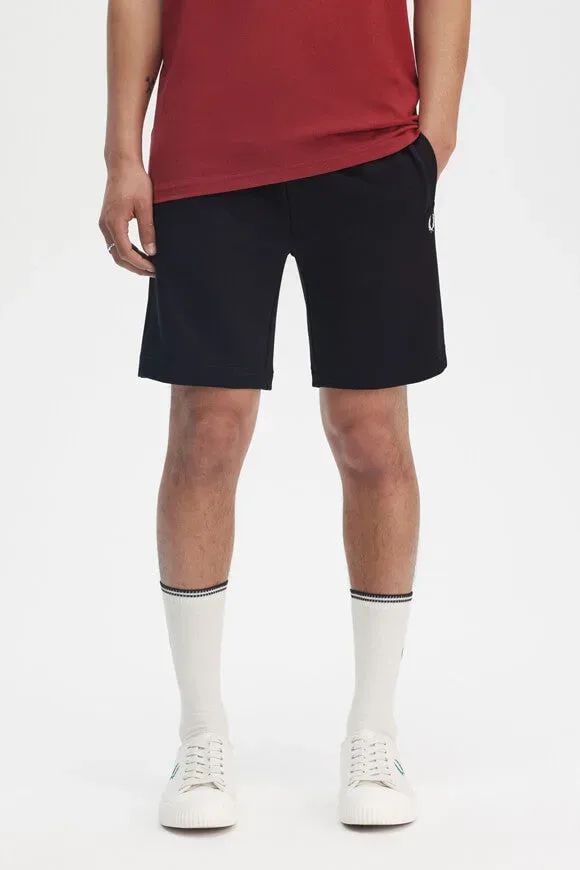 Fred Perry Sweatshorts - Black L Herren