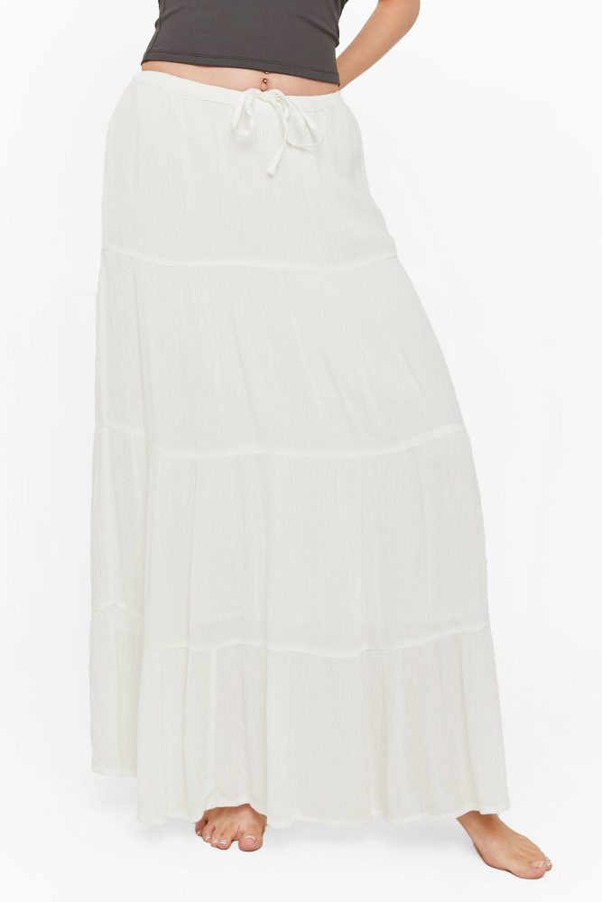 Tally Weijl Strukturierter Maxirock - Offwhite XS Damen