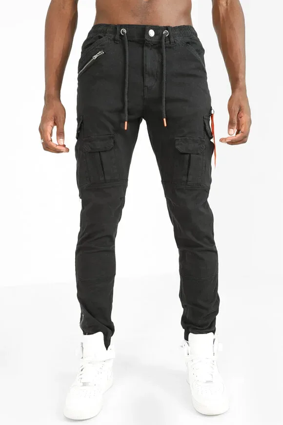 Poolman Cargohose - Schwarz 30 Herren