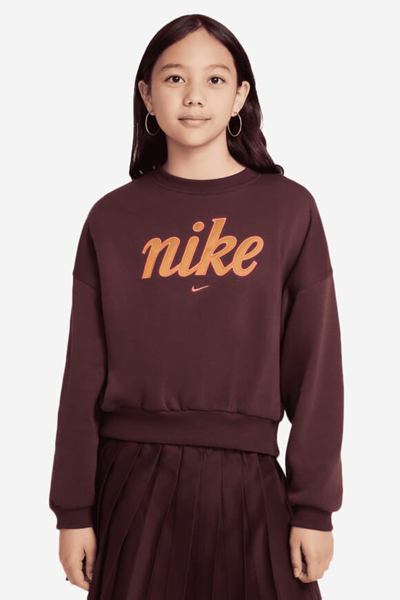 Nike Sportswear Club Fleece Oversize Sweatshirt - Burgundy Crush L Kids