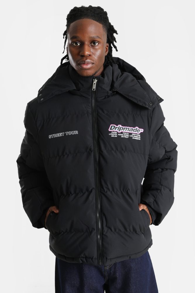 Dripmade Pufferjacke - Jet Black S Herren