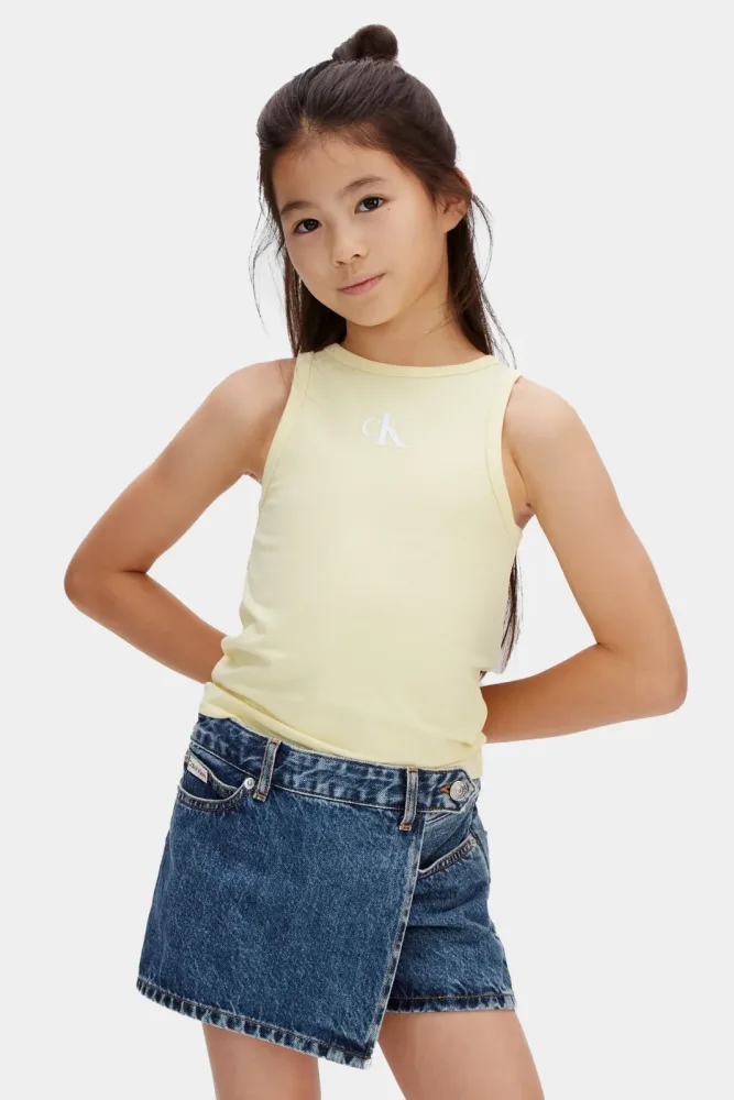 Calvin Klein Jeans Tank Top - French Vanilla 12 Kids