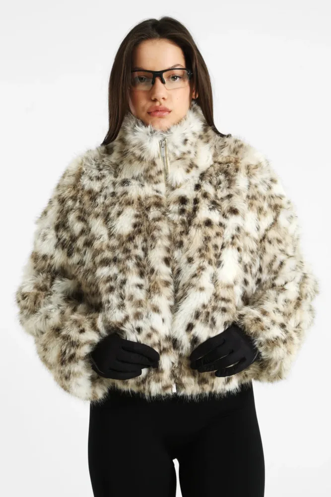 Only ONLJANIS Kunstpelzjacke - Birch M Damen