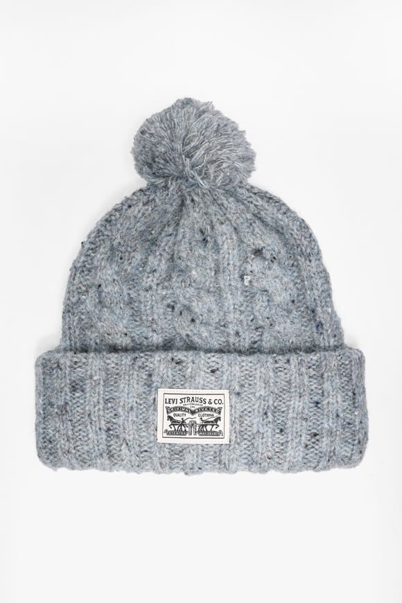 Levi's Pom-Beanie - Light Blue Heather Einheitsgroesse Damen