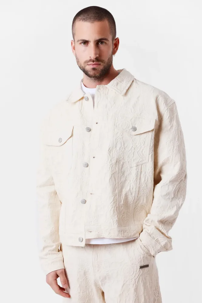 Project X Paris Trendy strukturierte Jacke - Offwhite L Herren