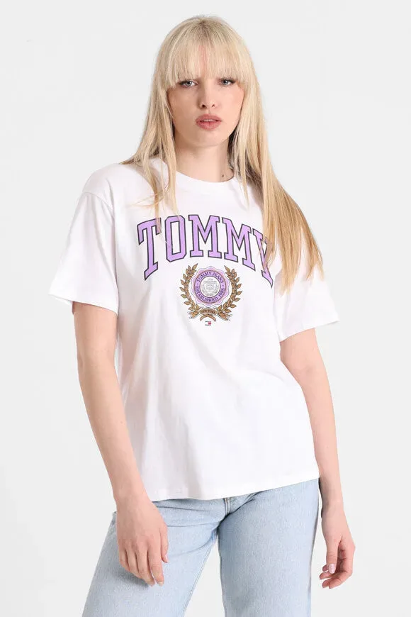 Tommy Jeans T-Shirt - White M Damen