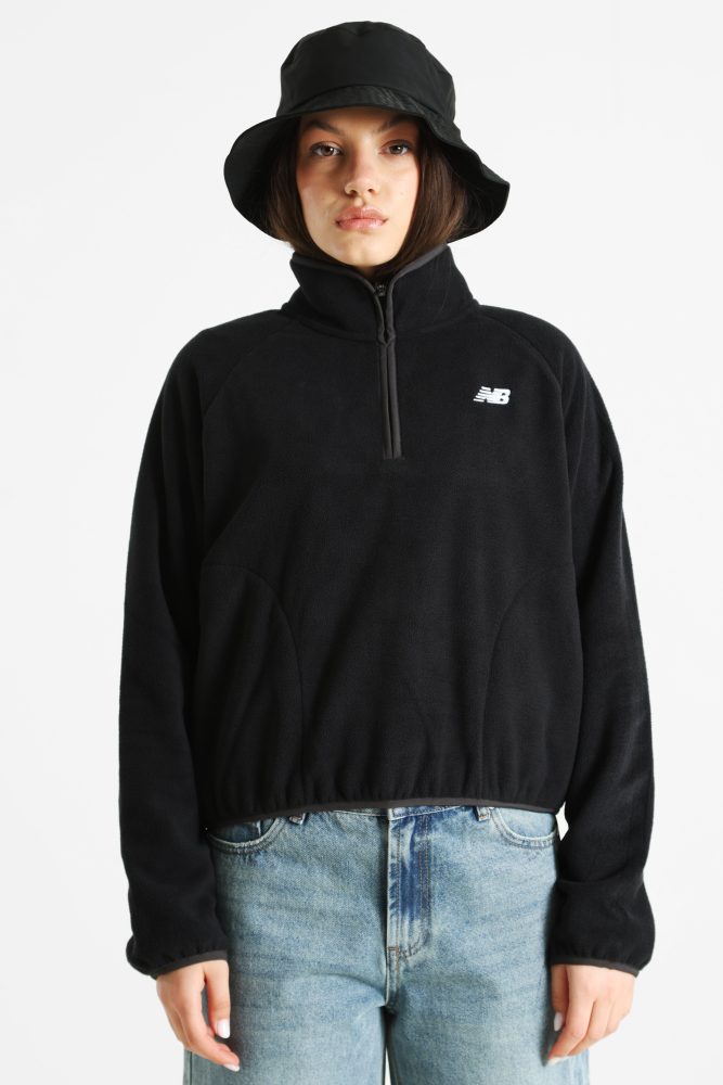 New Balance Fleece Sweater - Black M Damen