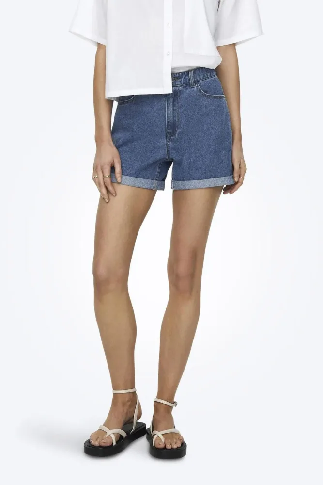 Only - Shorts, für Damen, Blau Denim, Größe S