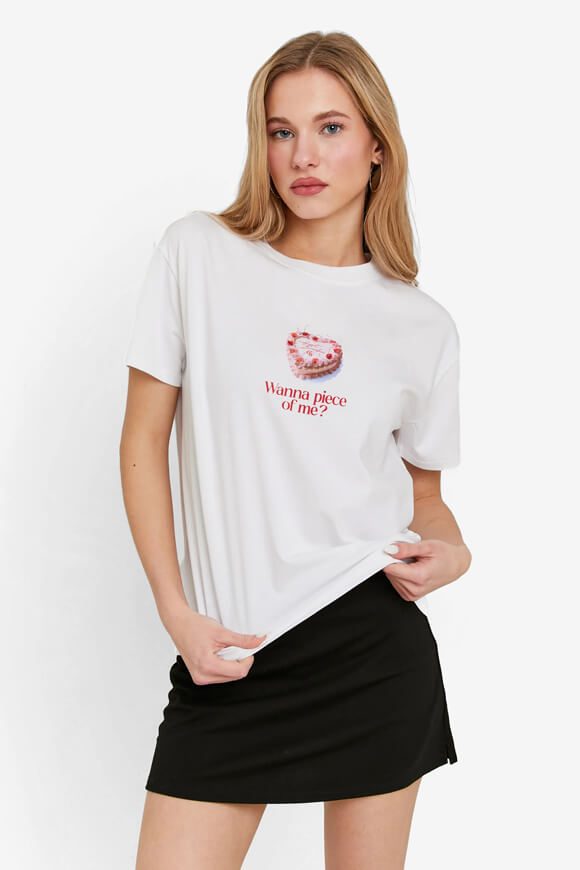 Tally Weijl Oversize T-Shirt - White S Damen
