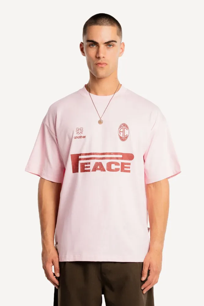 Another Cotton Peace Oversize T-Shirt - Light Pink S Herren