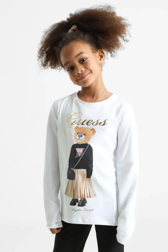 Guess Langarmshirt - Pure White 14 Kids