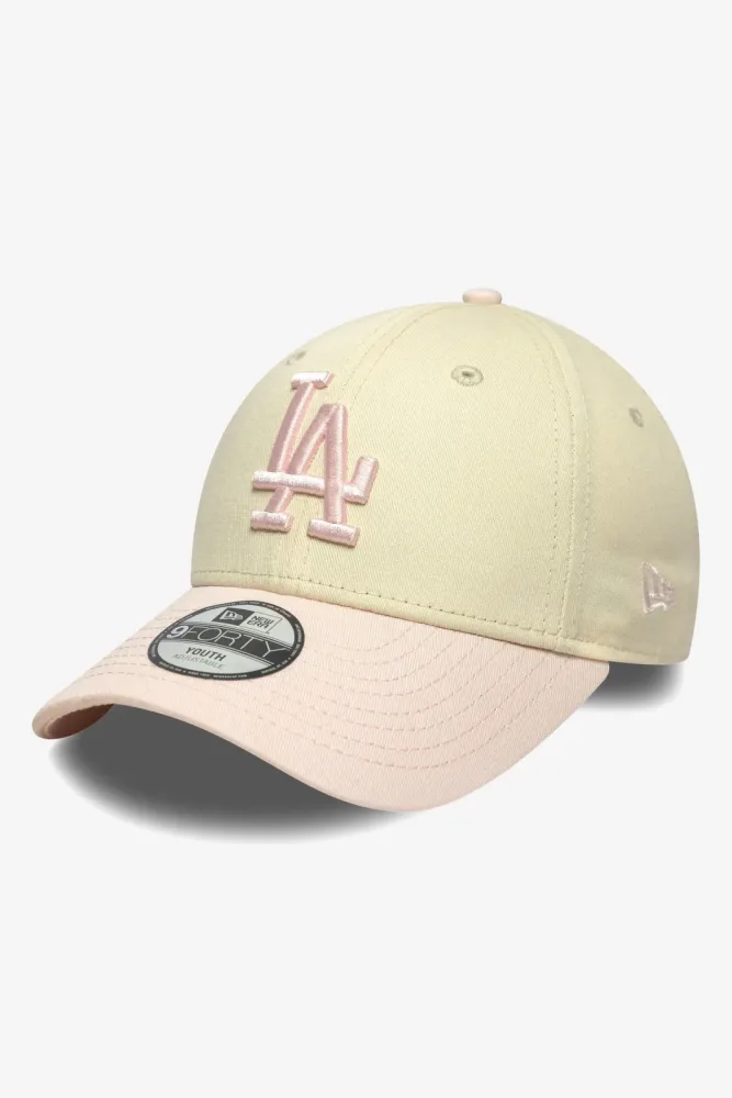 New Era 9Forty Kids Cap / Strapback - Light Beige + Light Pink Einheitsgroesse