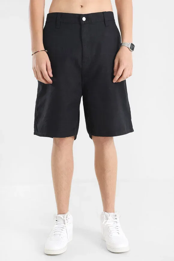 Carhartt WIP Walter Single Knee Shorts - Black Rinsed S Herren