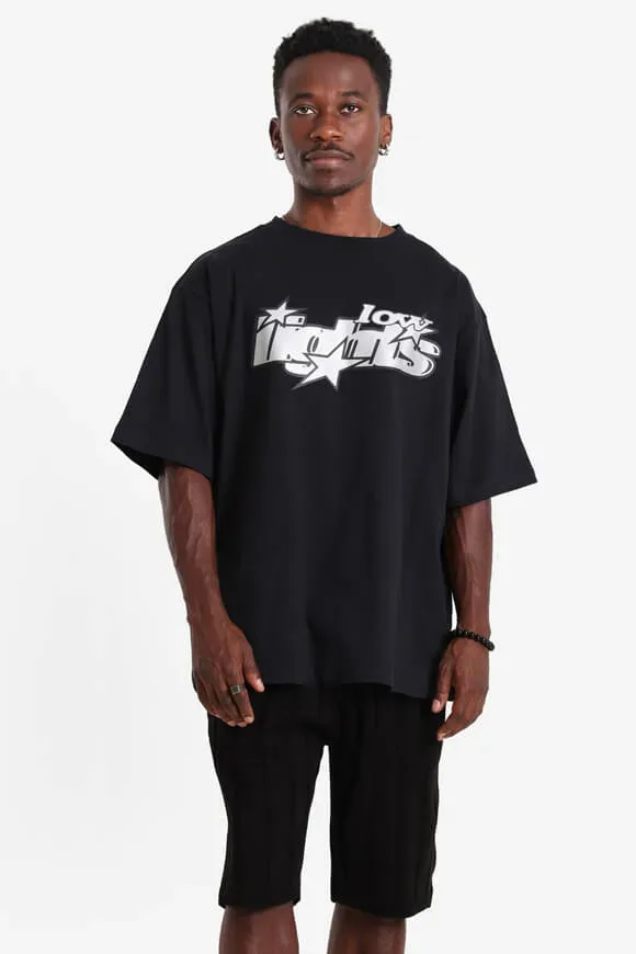 Lowlights Lucky 7 T-Shirt - Black M Herren