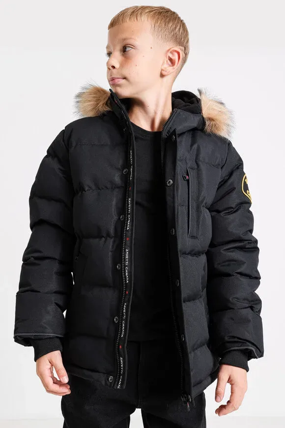 Zavetti Canada Oshawa 3.0 Puffer Parka - Jet Black S Kids
