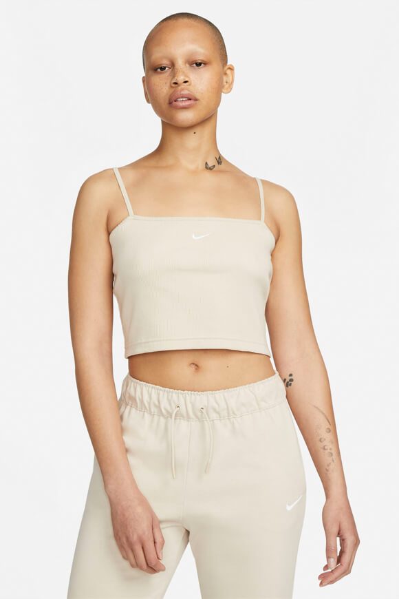 Nike Geripptes Crop Trägertop - Sanddrift XS Damen