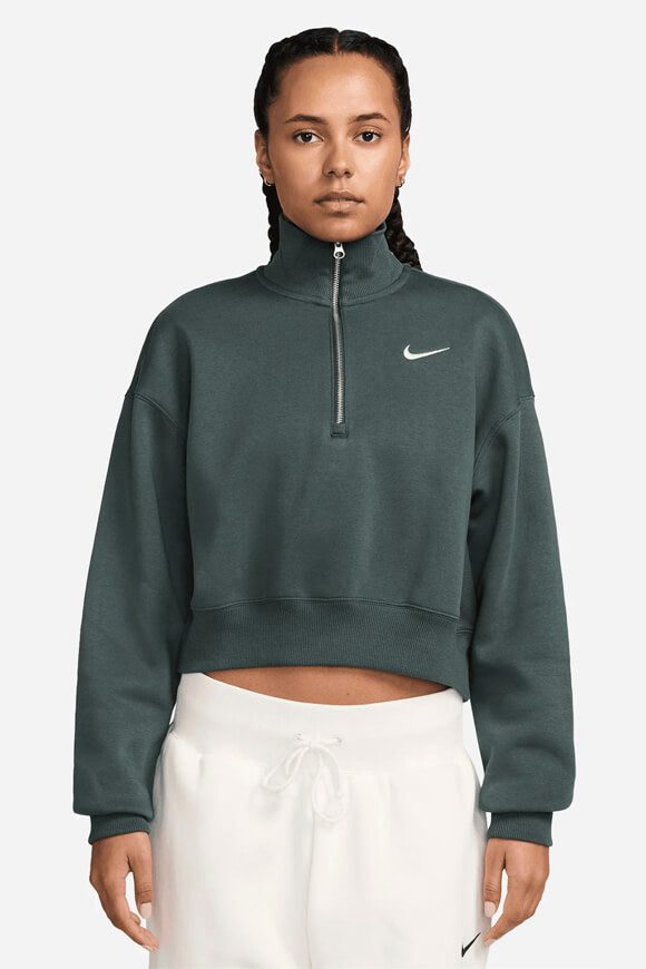 Nike Sportswear Phoenix Fleece Oversize Sweatshirt - Vintage Green S Damen