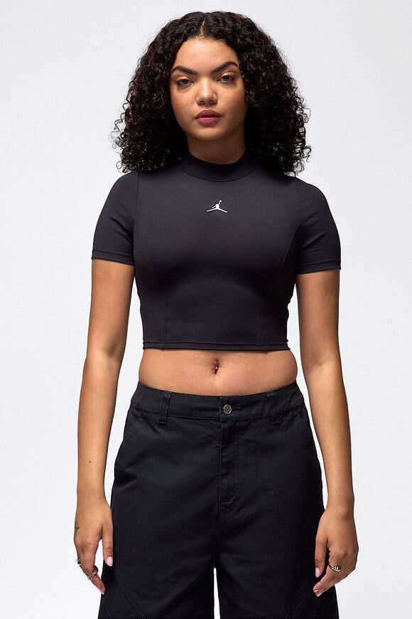 Jordan Crop T-Shirt - Black M Damen