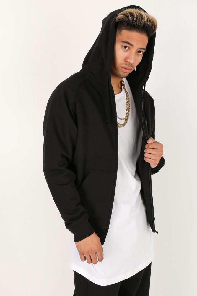 Urban Classics Oversize Kapuzensweatjacke - Black M Herren