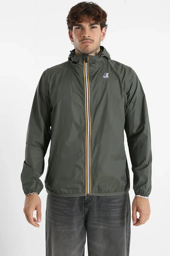 K-Way Le Vrai 3.0 Claude Windbreaker - Green Blackish L Herren
