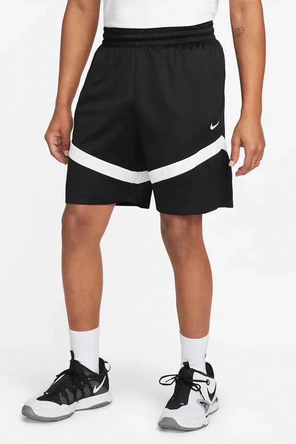 Nike Icon Mesh Shorts - Black + White S Herren