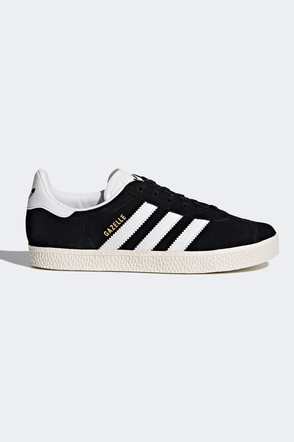 Adidas Originals Gazelle Sneaker - Core Black + Footwear White + Gold Metallic EU36 2/3 Kids